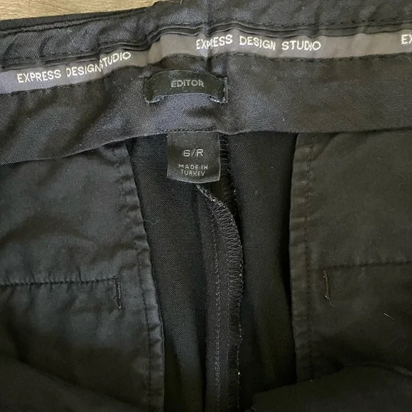 Express Editor Black Dress Pants sz 6R - Picture 4 of 5